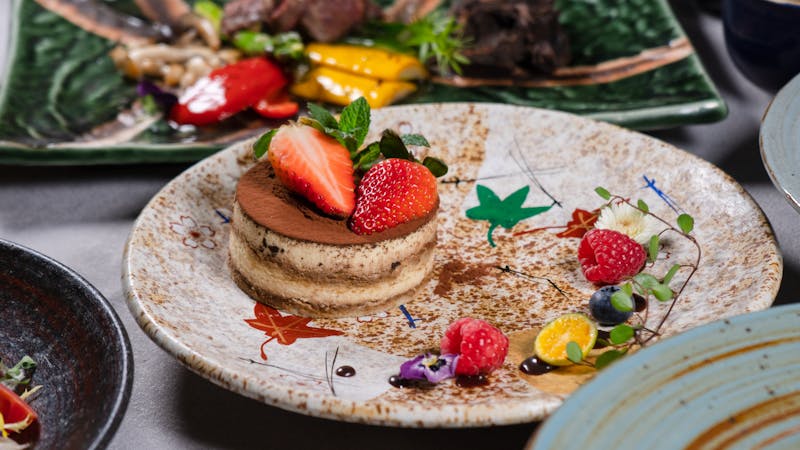 Tiramisu dessert with espresso and mascarpone